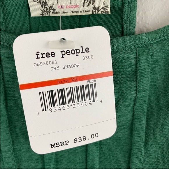 Free People • All Your Love Crop | Green | New with tags - Picture 7 of 8